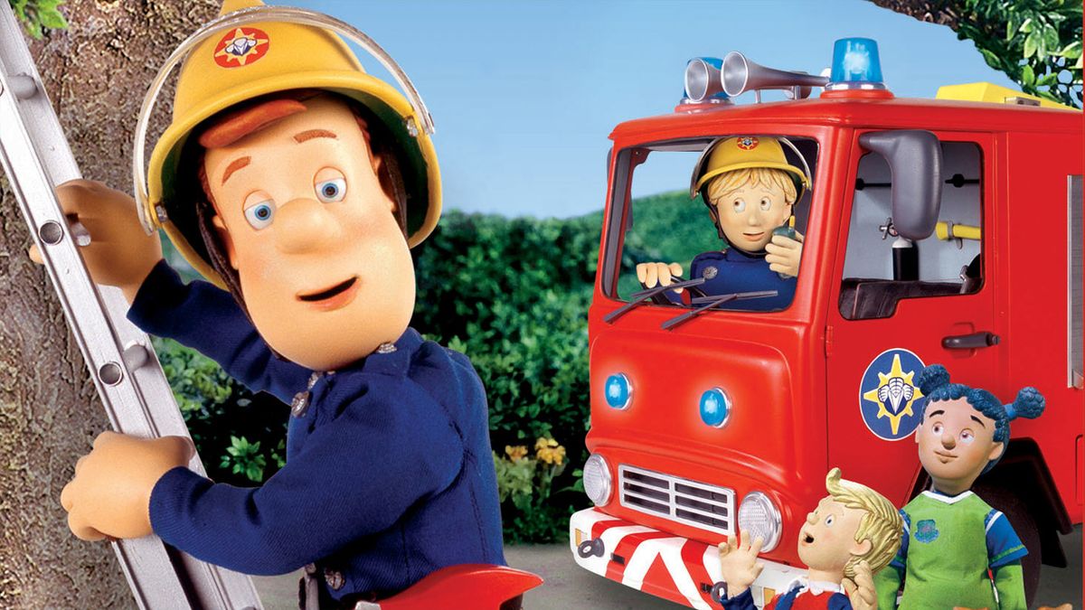 Image de Sam le pompier avec son camion